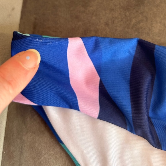 Splendid Lovina retro print hipster fit bikini bottoms, size large, NWT - Picture 9 of 11